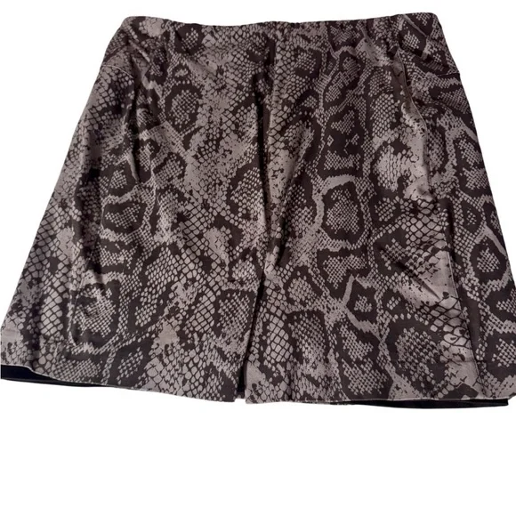 Lysse Women’s Snake Print Above the Knee Skirt Sz XL - Picture 1 of 4